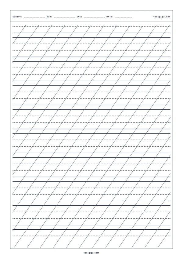Copperplate gairės LED šviesdėžei persišvietimui A4